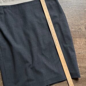 Jones New York Gray Pencil Skirt, Wool Blend, Fully Lined, 10